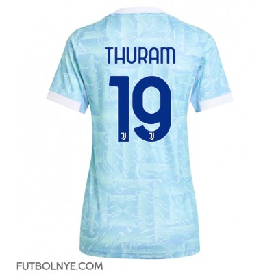 Camiseta Juventus Khephren Thuram #19 Visitante Equipación para mujer 2025-26 manga corta Camiseta Juventus Khephren Thuram #19 Visitante Equipación para mujer 2025-26 manga corta